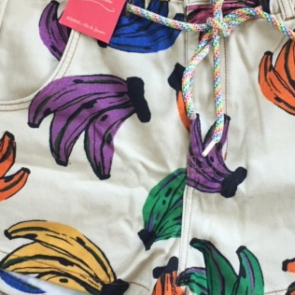 Farm Rio Banana Confetti Shorts - Picture 7 of 9